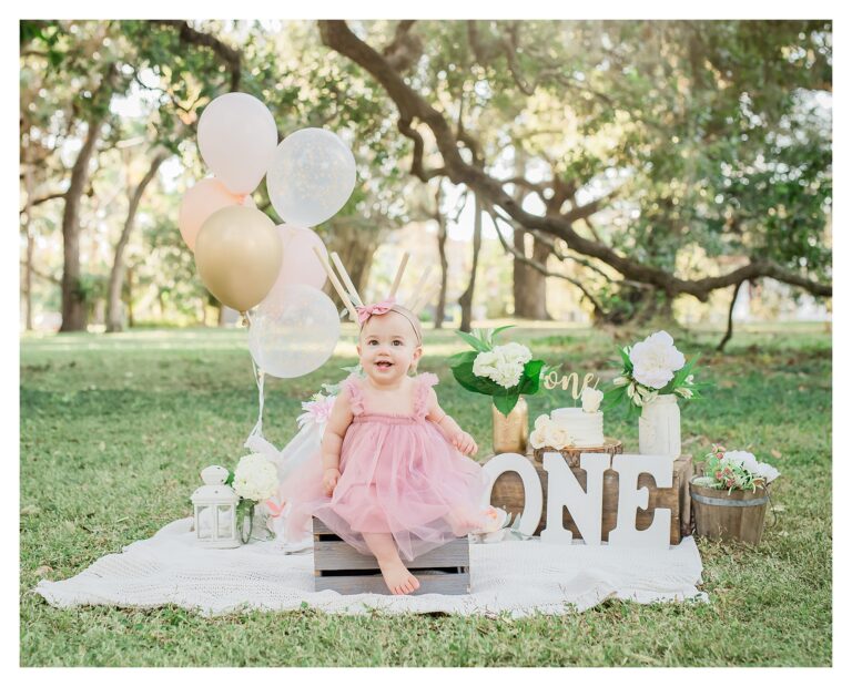 South Tampa First Birthday Cake Smash Session